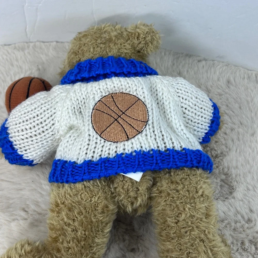 UK LOGO Blue and Brown‎ Stuffed Animal with Basketball